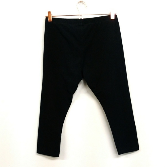 J Jill Pima Capri Black Leggings Size 